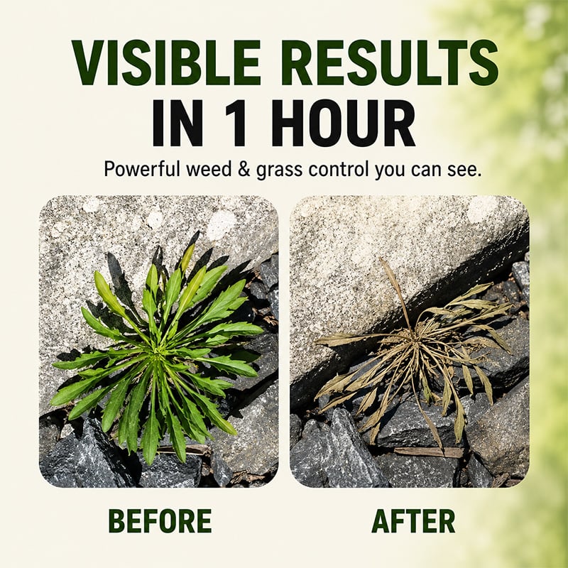 Fast-Acting Natural Weed & Grass Killer Spray